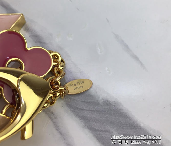 路易威登LV 頂級原單 M67119粉色 Fleur de Monogram 包飾 任意搭配 路易威登各個標誌性包款  ydh1024